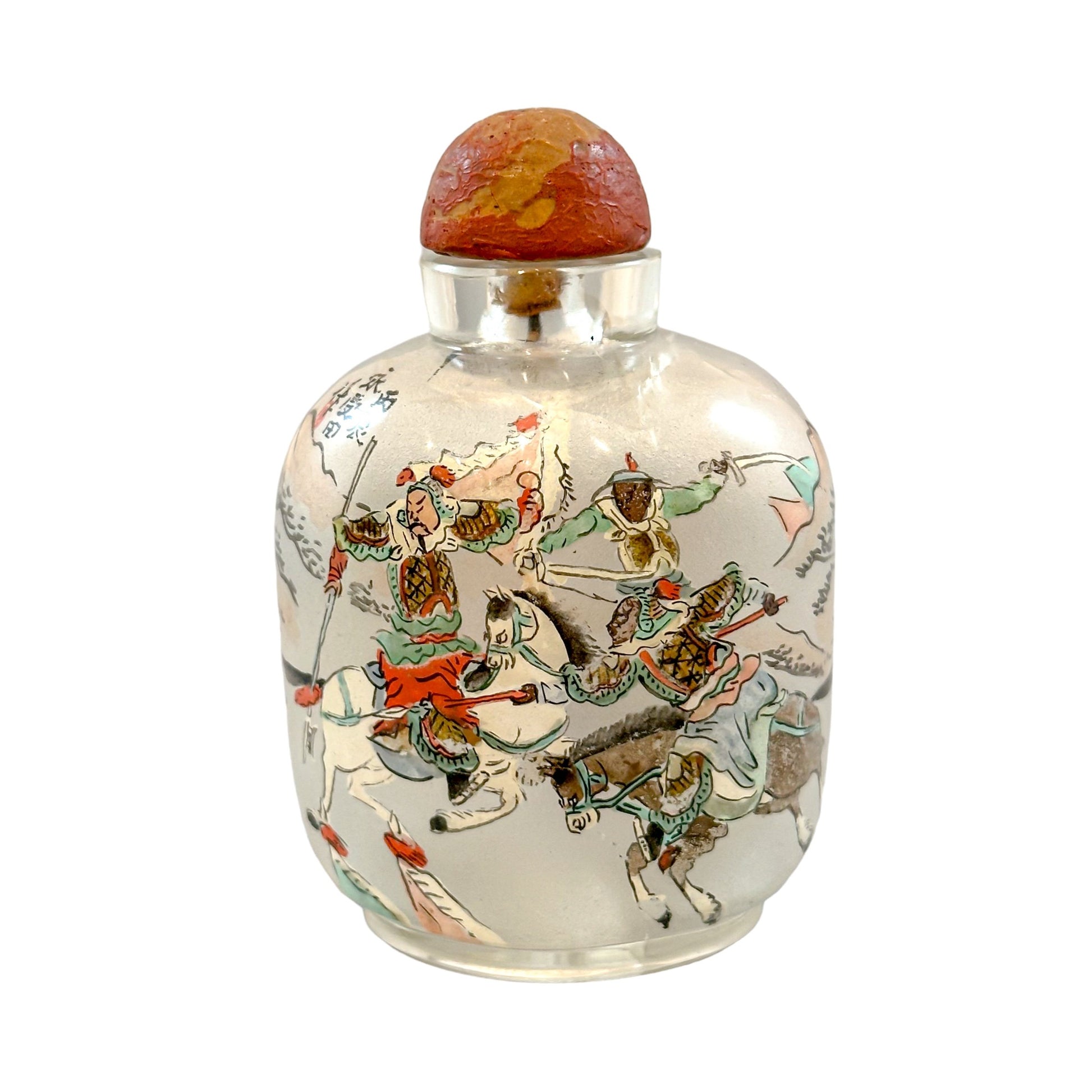 Qing dynasty Yong Shoutian "Romance of the Three Kingdoms" snuff bottle