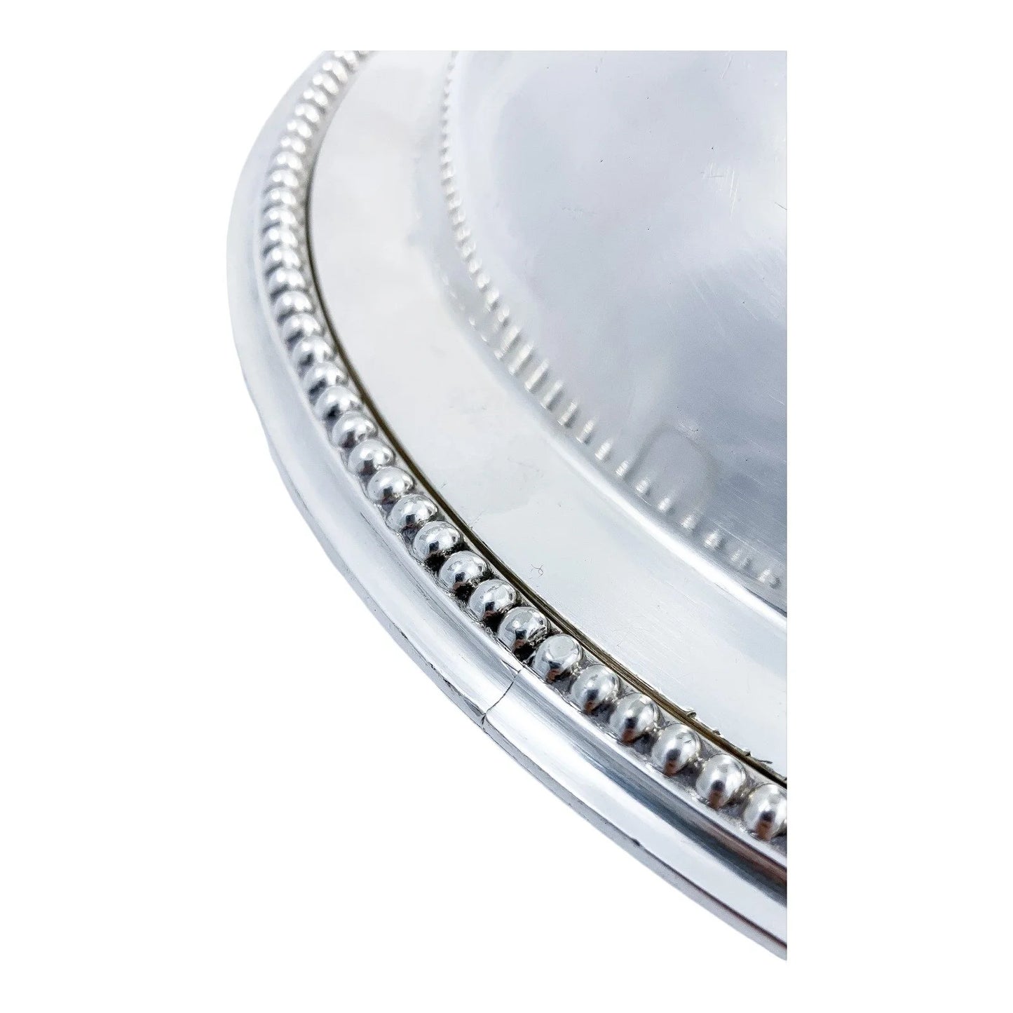 Victorian Hukin & Heath silver plated oval entrée serving tureen dish with ornate beaded borders and handle