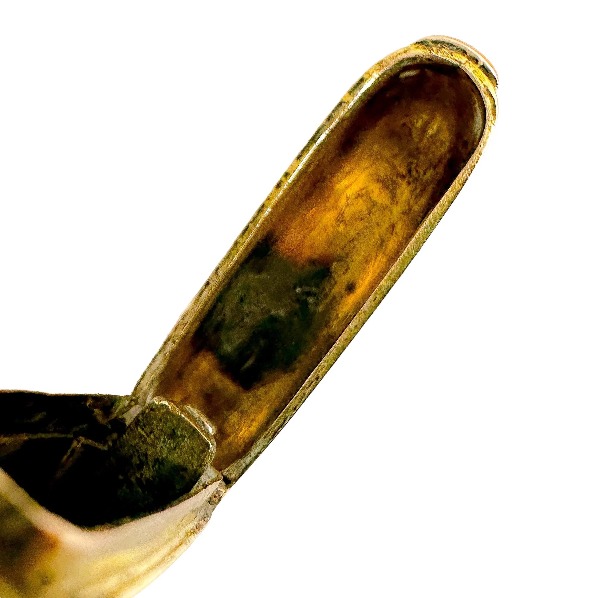 Edwardian 9ct gold vesta match case, Ramsden & Carr, 1907