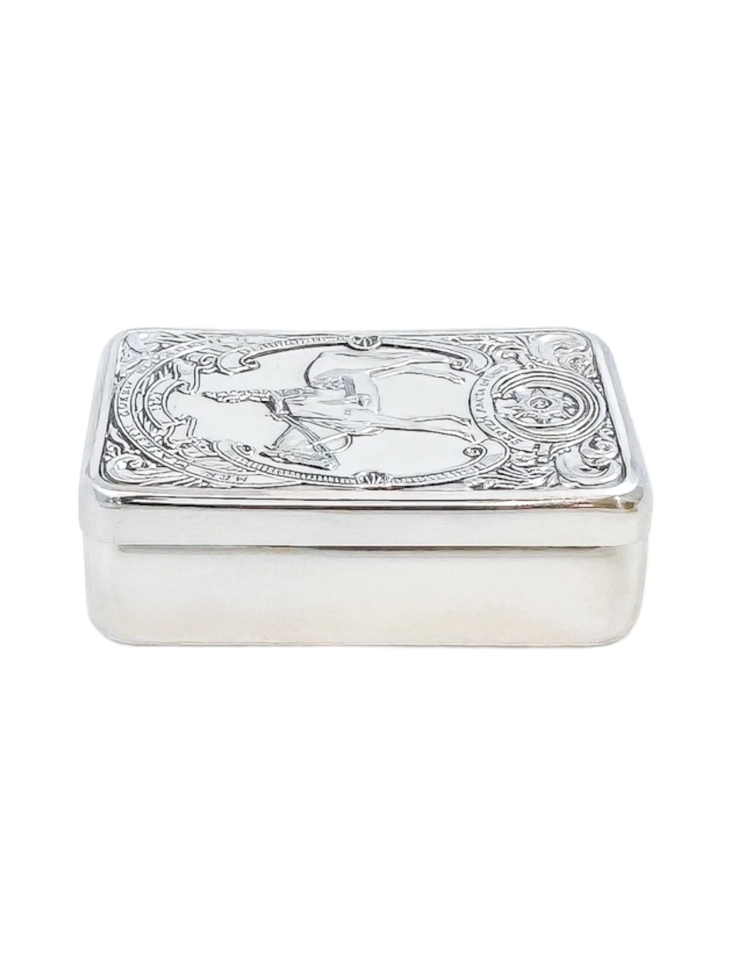 Limited edition Queen Elizabeth II Silver Jubilee Guards Regiment sterling silver pill box