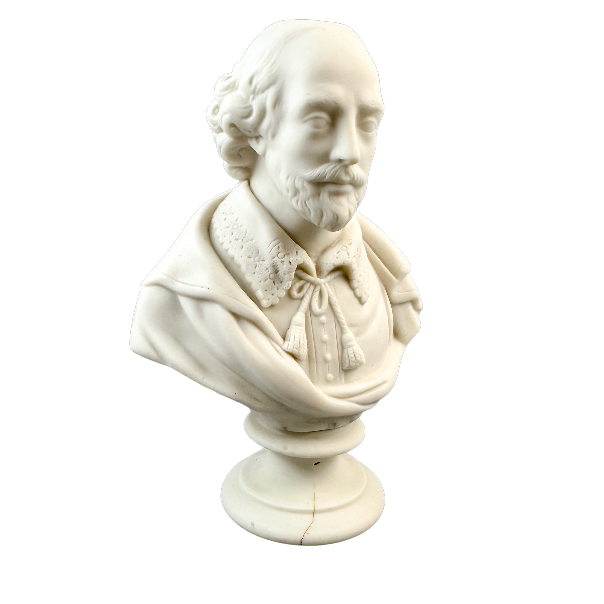 1860's James and Thomas Bevington Parian ware bust of William Shakespeare