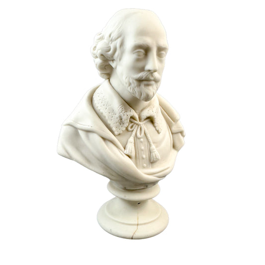 1860's James and Thomas Bevington Parian ware bust of William Shakespeare