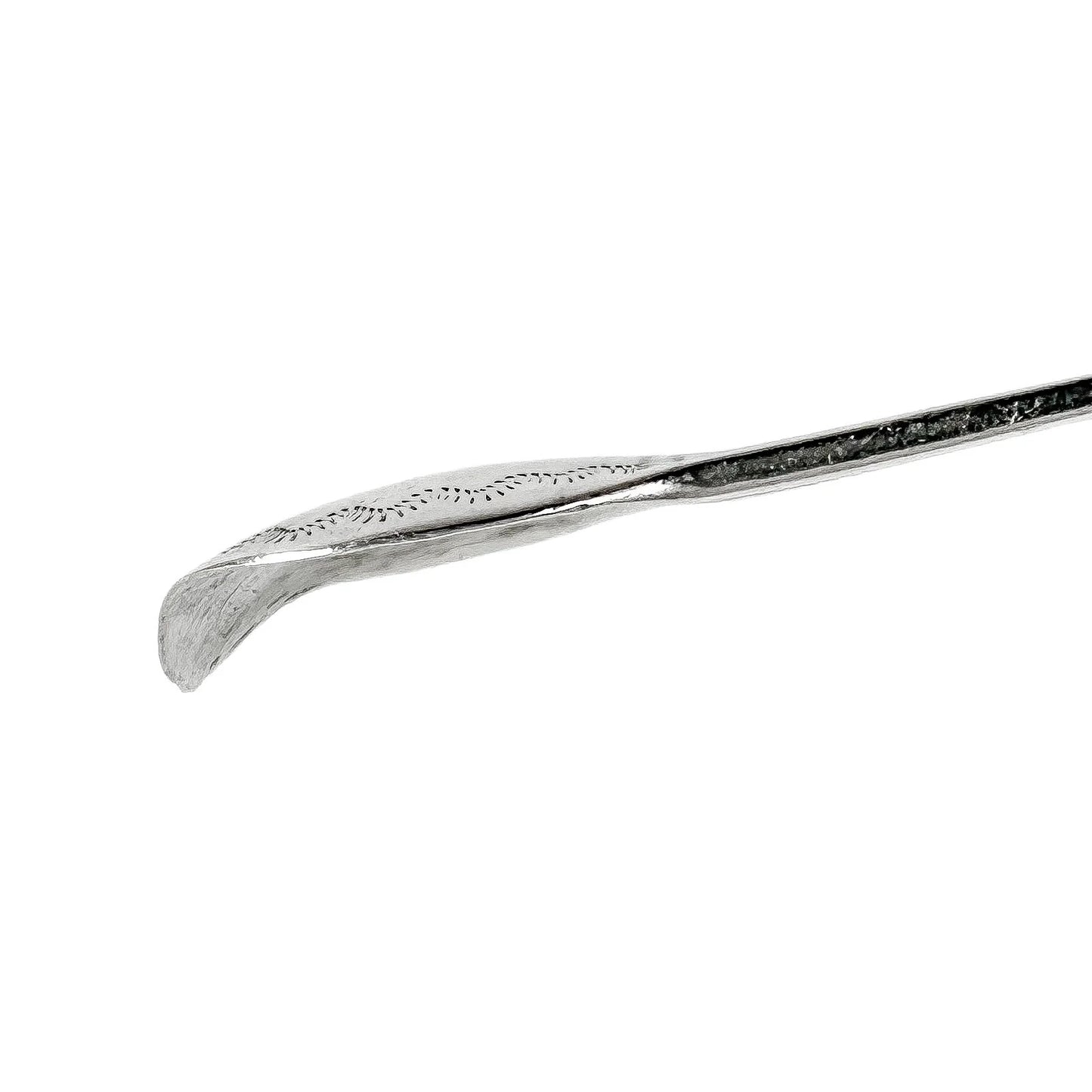 George III sterling silver bright cut sugar tongs