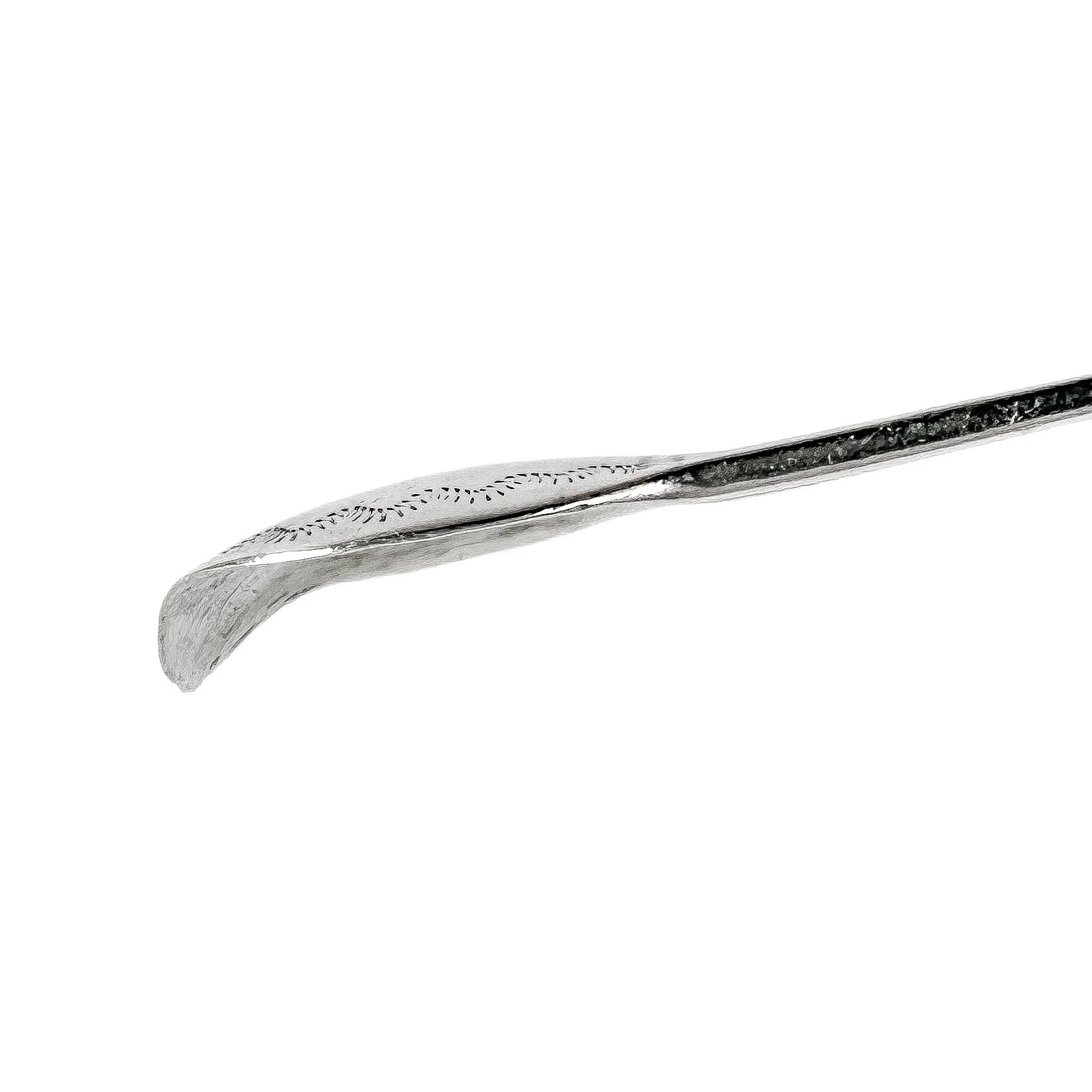 George III sterling silver bright cut sugar tongs