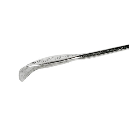George III sterling silver bright cut sugar tongs