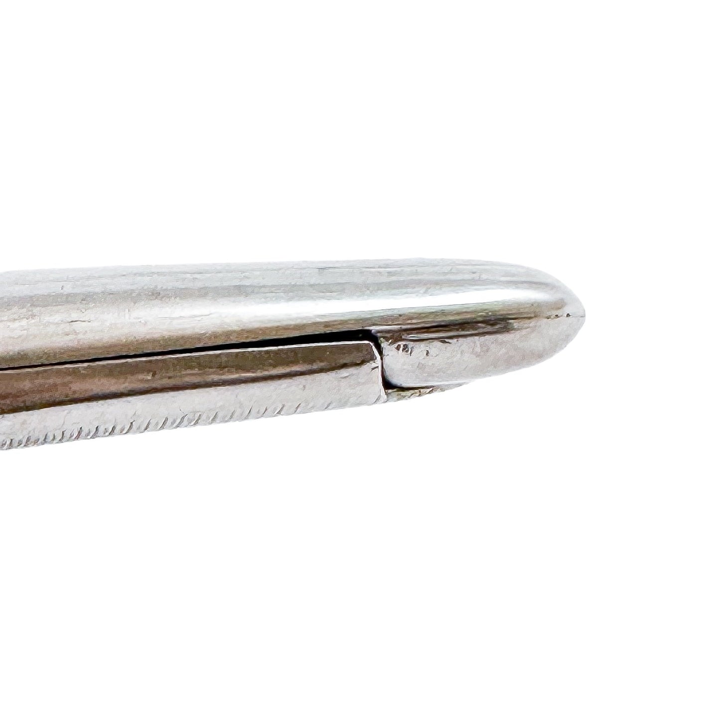 Art Deco Mappin & Webb gilt sterling silver card case with reeded body