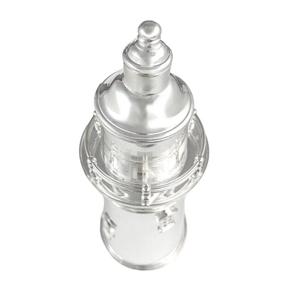 Large Art Deco novelty silver plated Prohibition lighthouse cocktail shaker