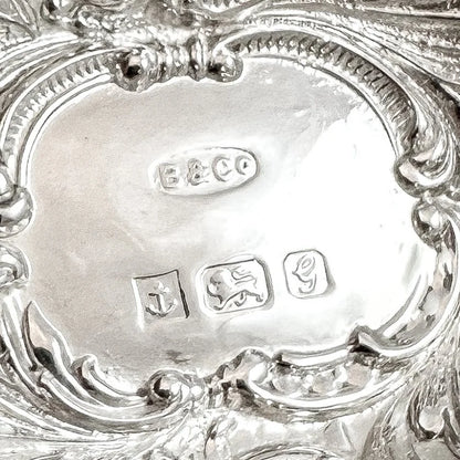 Vintage sterling silver Rococo style sweetmeat bonbon basket