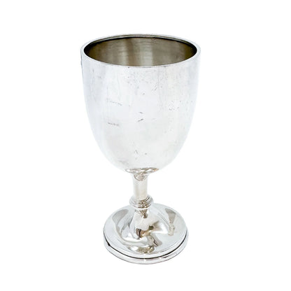 George V sterling silver goblet / egg cup / shot glass