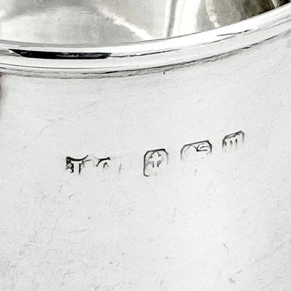 Edwardian sterling silver Art Deco sugar bowl and milk jug set, 1911