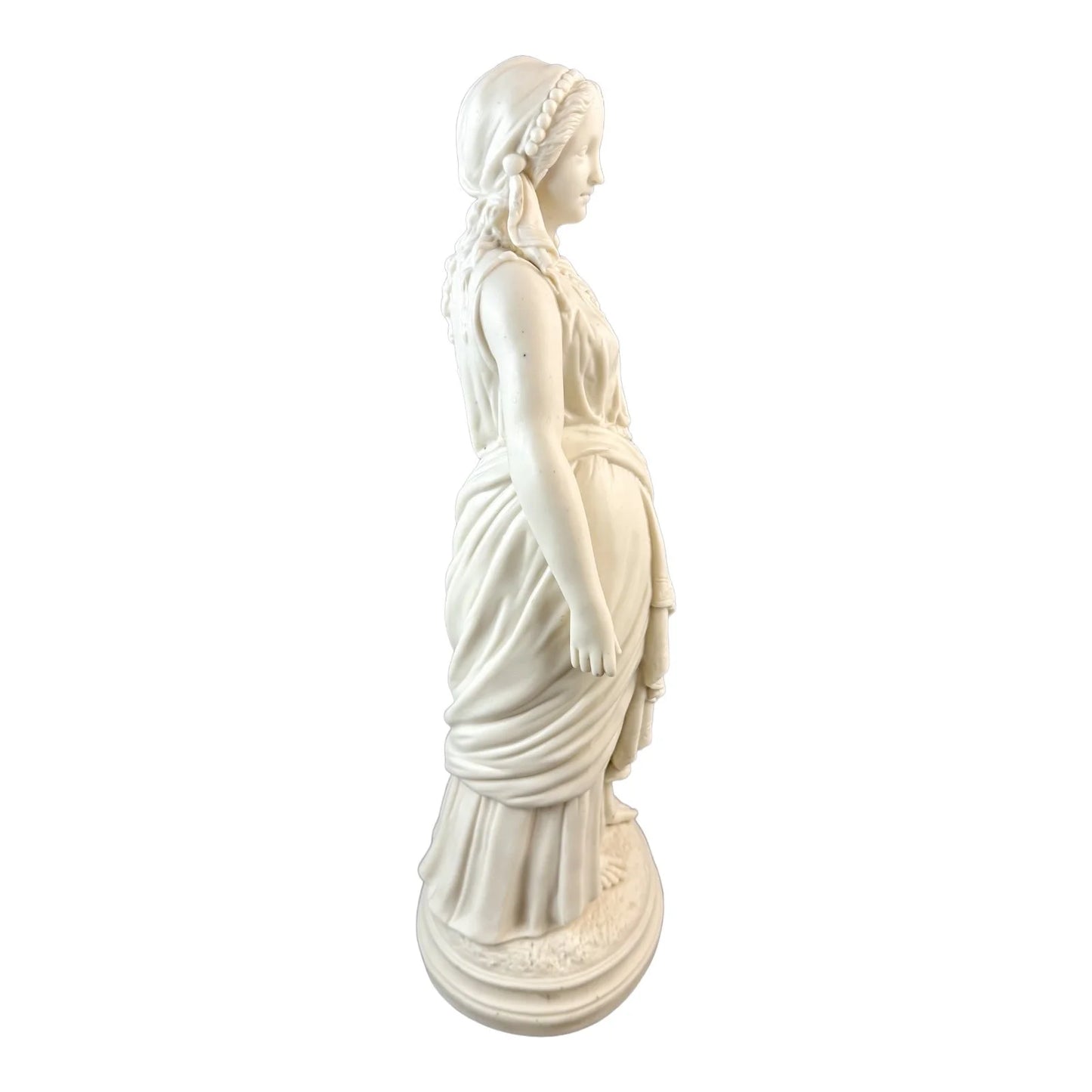 Victorian Parian ware figurine of Rebecca at the Well