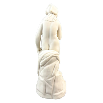 Victorian parian ware ceramic WH Goss Neoclassical figurine of seated nude woman