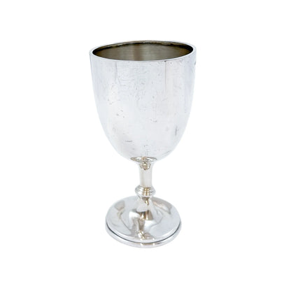 George V sterling silver goblet / egg cup / shot glass
