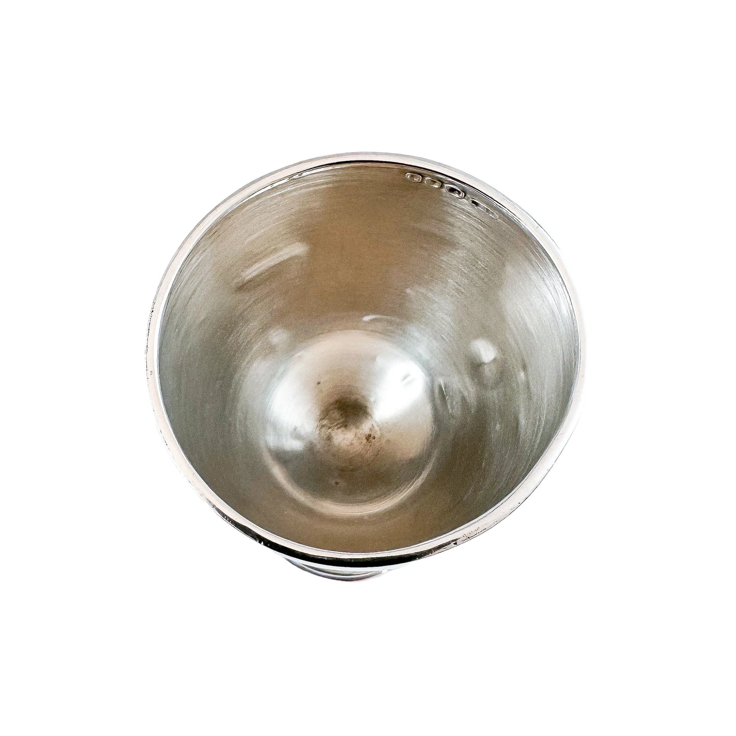 George V sterling silver goblet / egg cup / shot glass