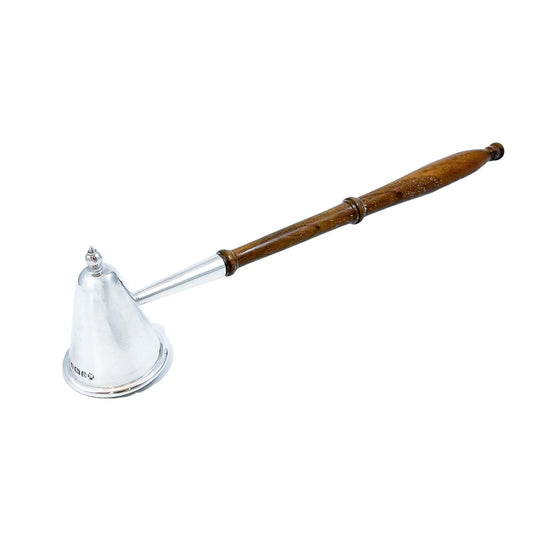 Vintage sterling silver candle snuffer, classic "lampshade" shape