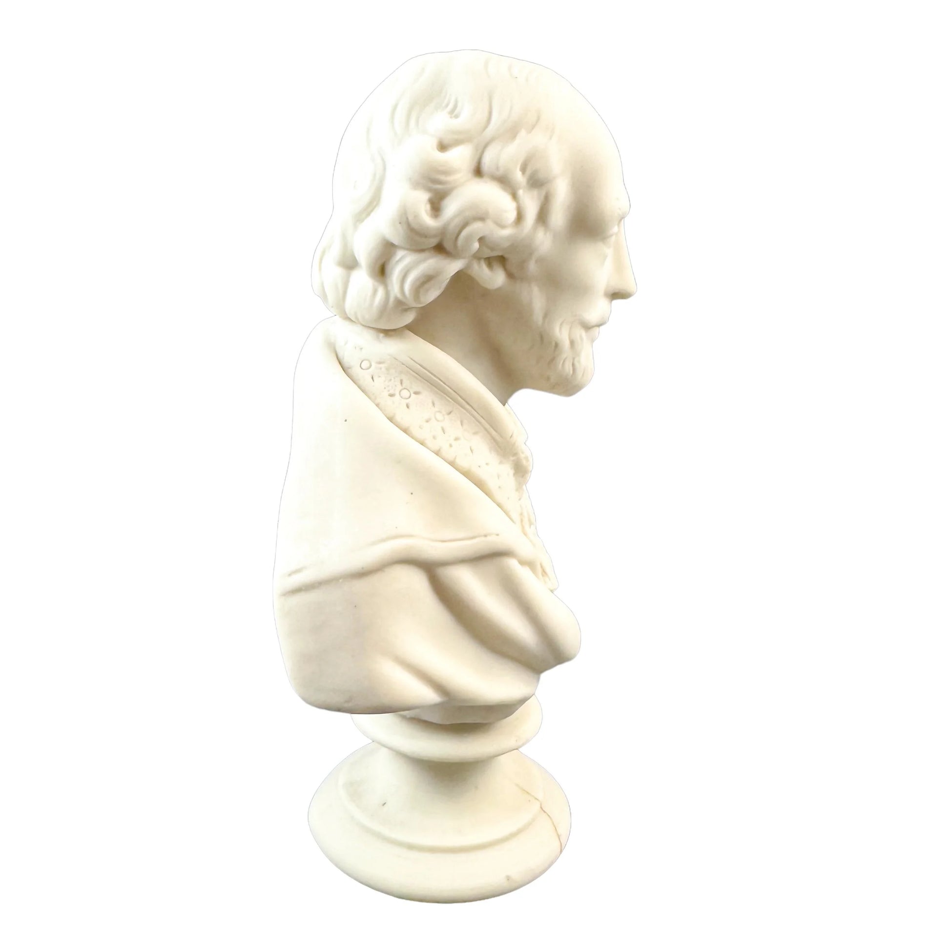 1860's James and Thomas Bevington Parian ware bust of William Shakespeare