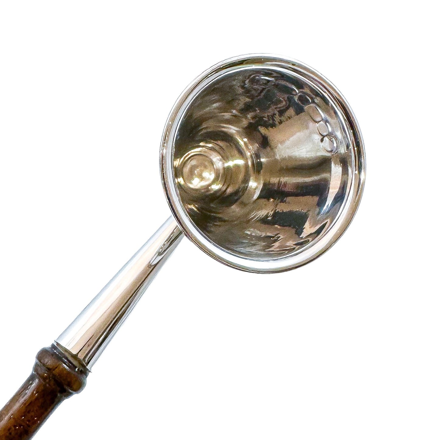 Vintage sterling silver candle snuffer, classic "lampshade" shape