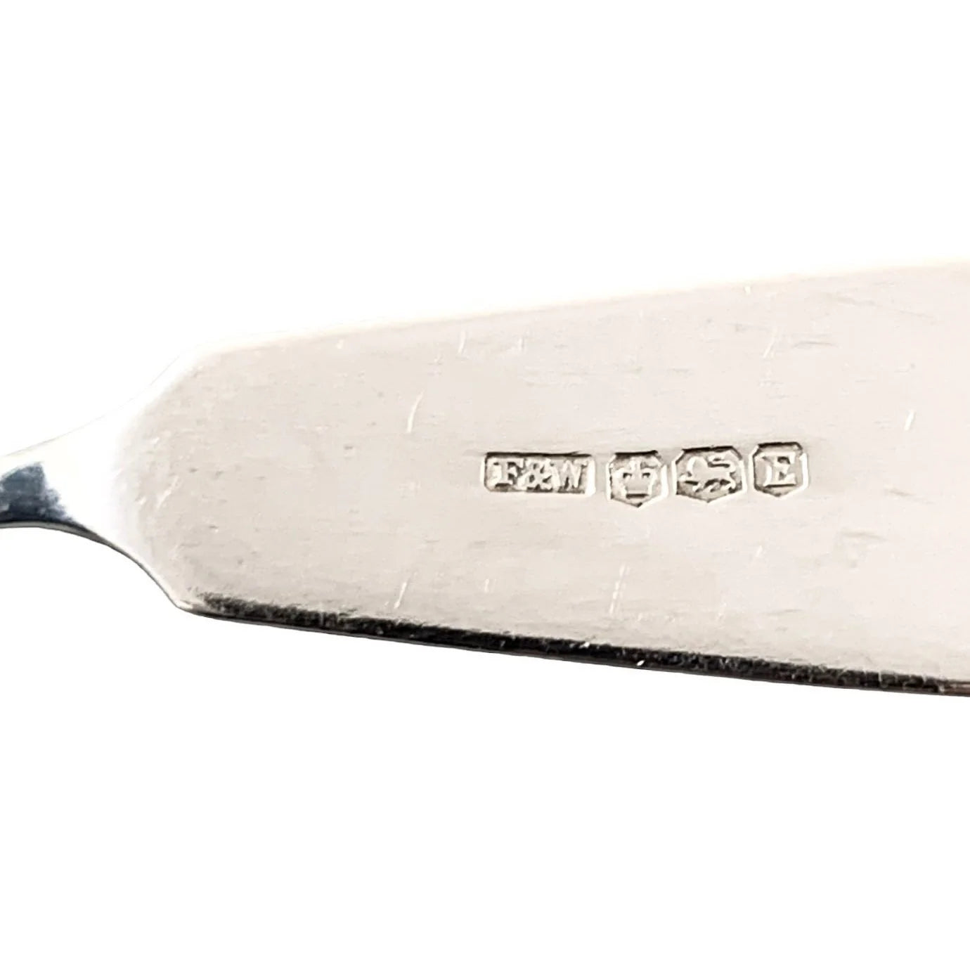 Edwardian Canadian Roden Bros sterling silver pierced butter / caviar dish and knife