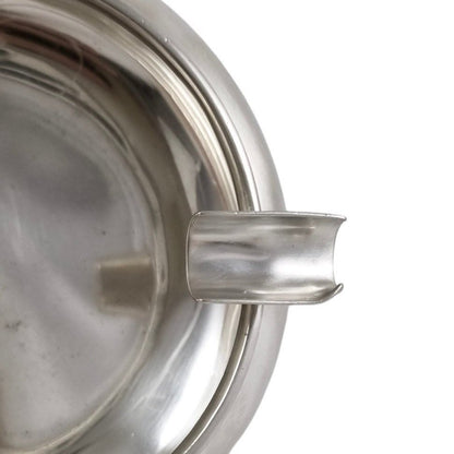Antique Indian colonial silver Cooke & Kelvey large baluster ashtray with two slots