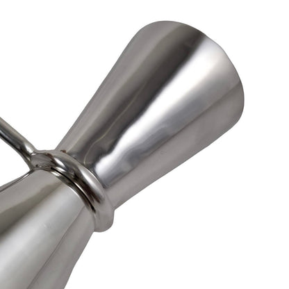 Silver plated bar accessory cocktail making set – corkscrew, double shot measure, ice scoop, bottle opener