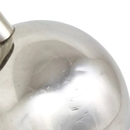 Edwardian American sterling silver brandy saucepan warmer / pipkin with turned wooden handle, inscribed “Gail”