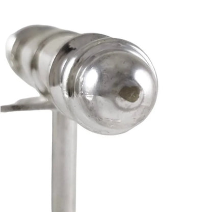 Silver plated bar accessory cocktail making set – corkscrew, double shot measure, ice scoop, bottle opener