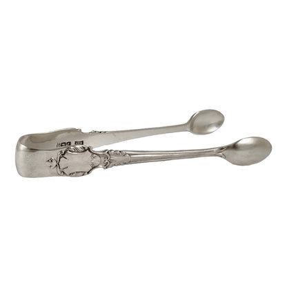 Bijkamp & Co Dutch silver bon bon pierced basket lion paw feet, village scenes and sugar tongs