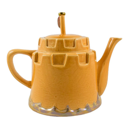 Vintage Kiln Cottage Pottery handmade nautical novelty teapot "sea fort" design