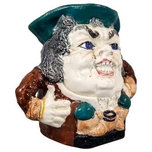 Vintage grotesque "Burleigh Ware" Toby character jug, grimacing Georgian man