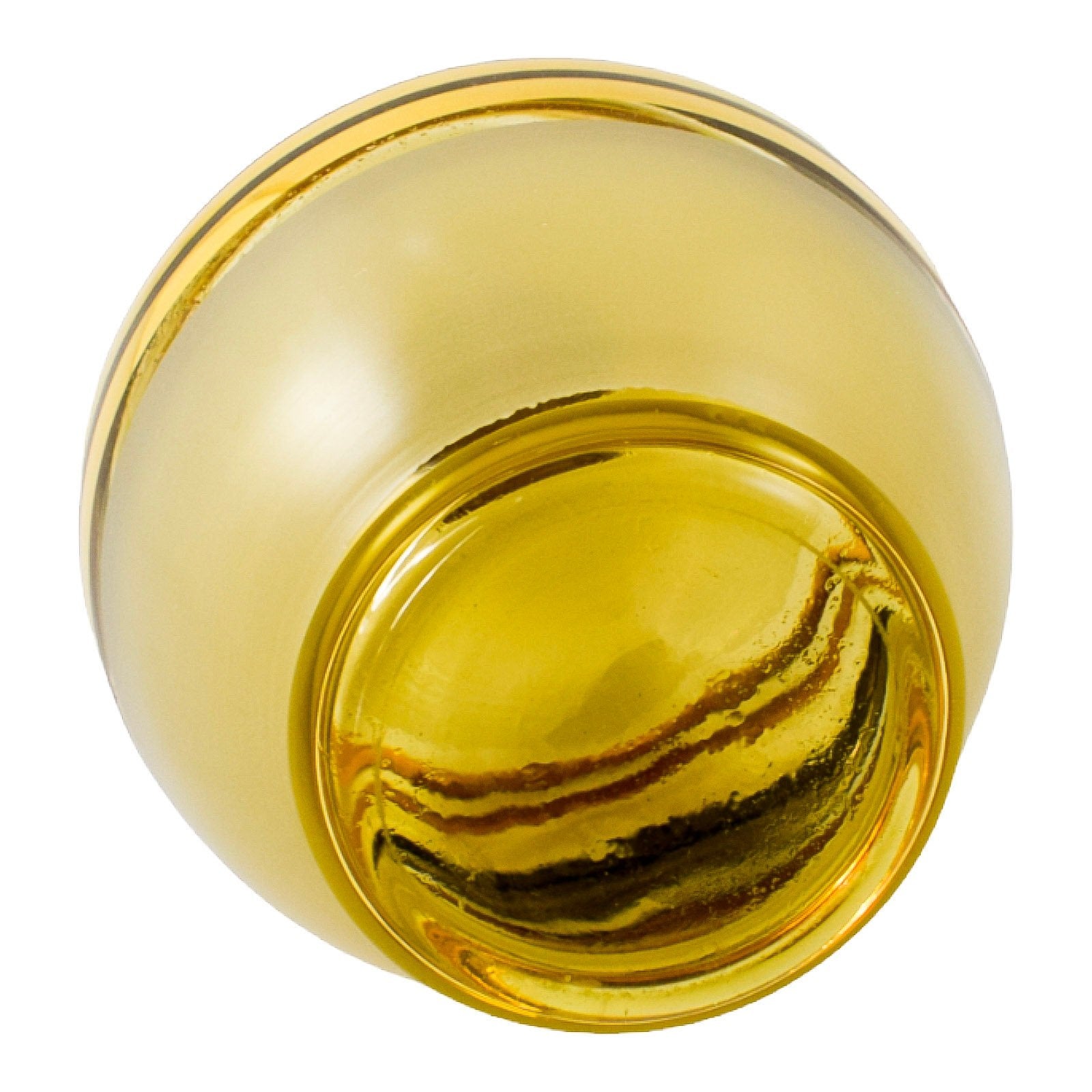 Art Deco De Rupel Boom amber glass gilded liquor decanter bottle