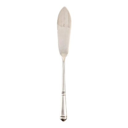 Edwardian Canadian Roden Bros sterling silver pierced butter / caviar dish and knife