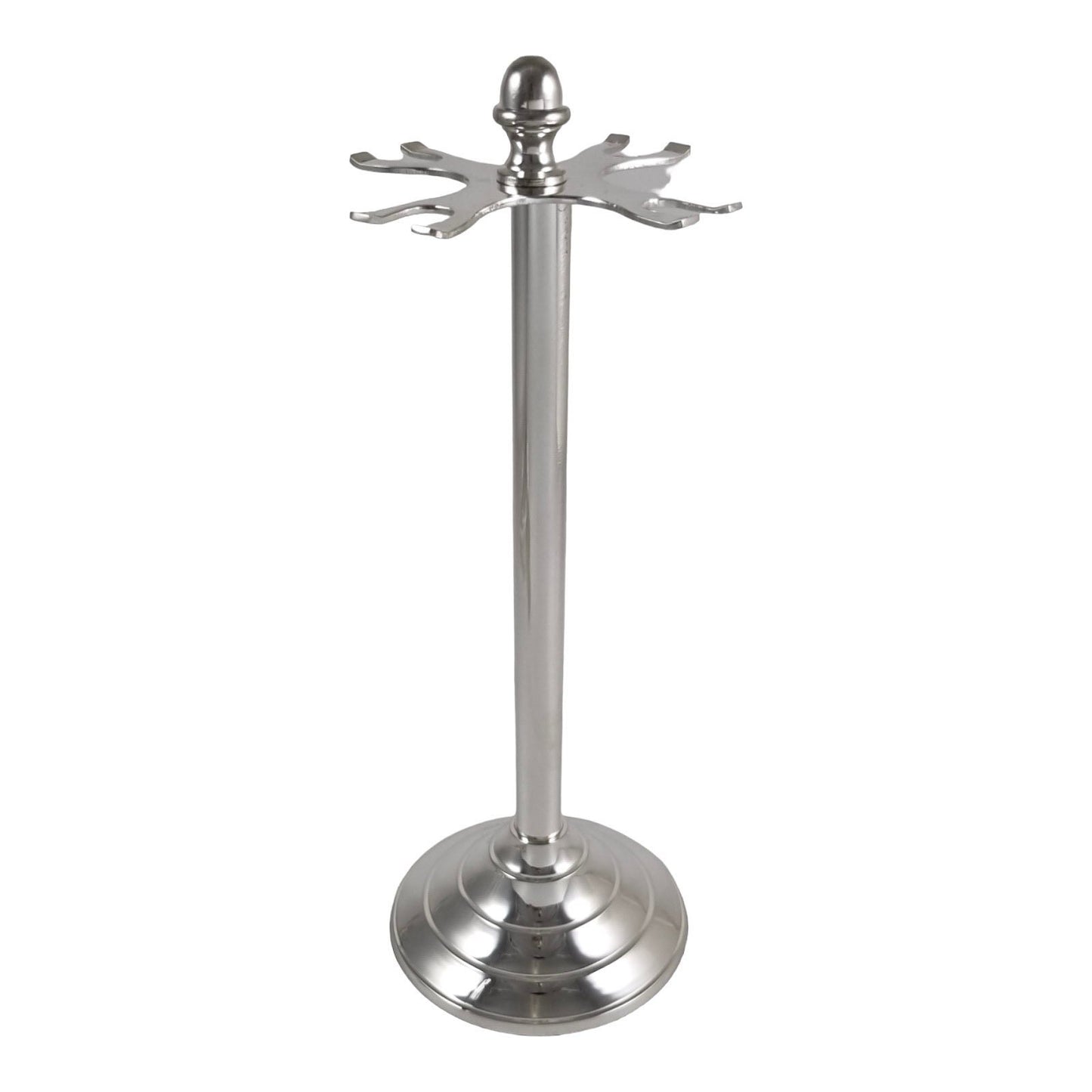 Silver plated bar accessory cocktail making set – corkscrew, double shot measure, ice scoop, bottle opener
