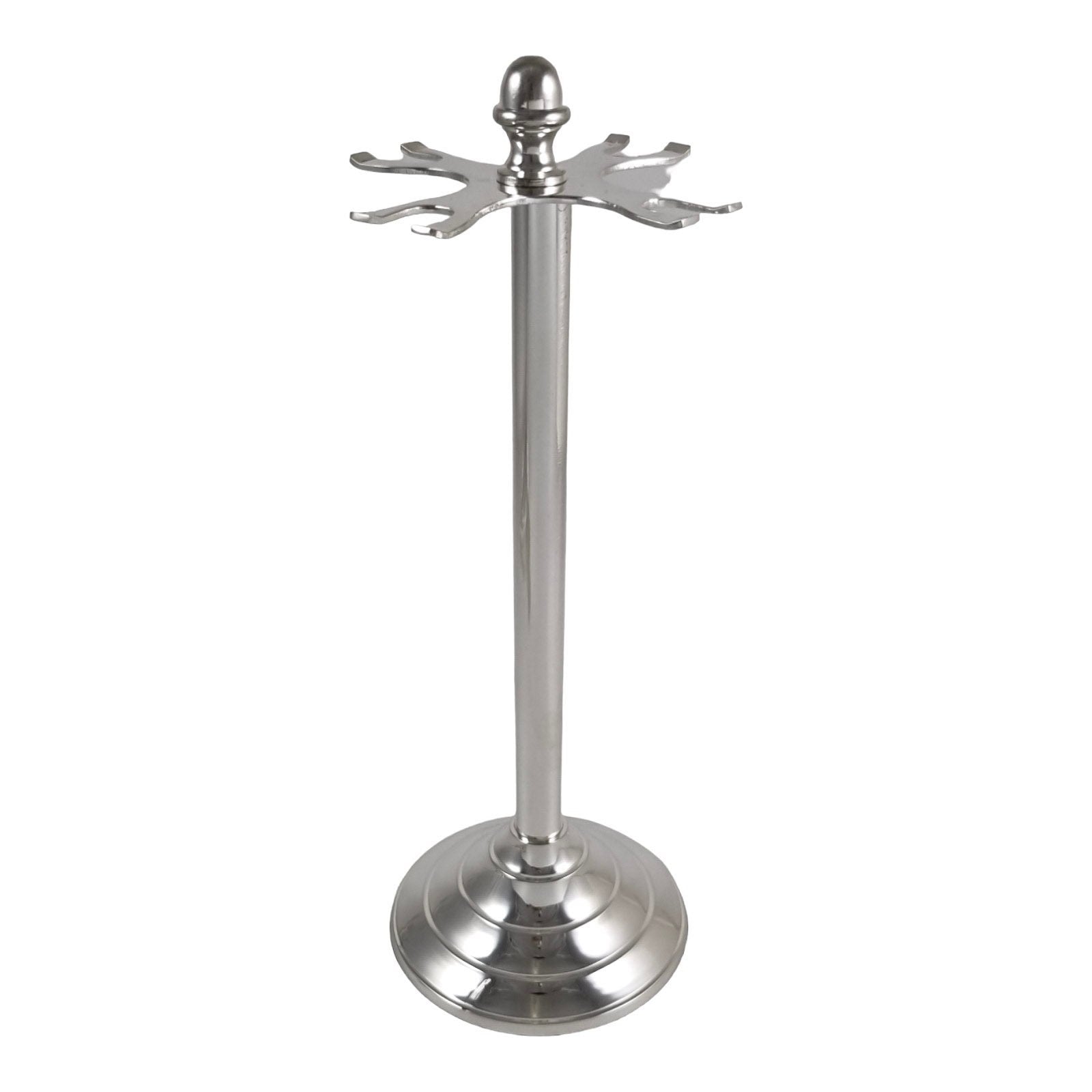 Silver plated bar accessory cocktail making set – corkscrew, double shot measure, ice scoop, bottle opener
