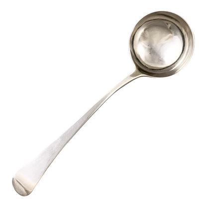 18th century George III Charles Hougham sterling silver sauce ladle, 1792