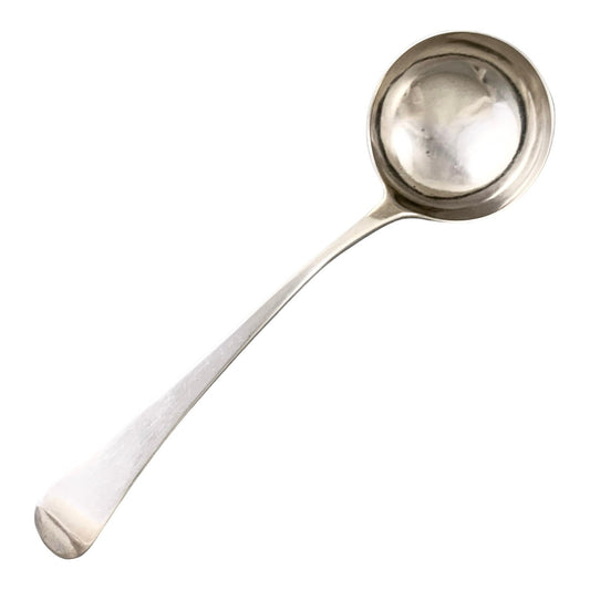 18th century George III Charles Hougham sterling silver sauce ladle, 1792