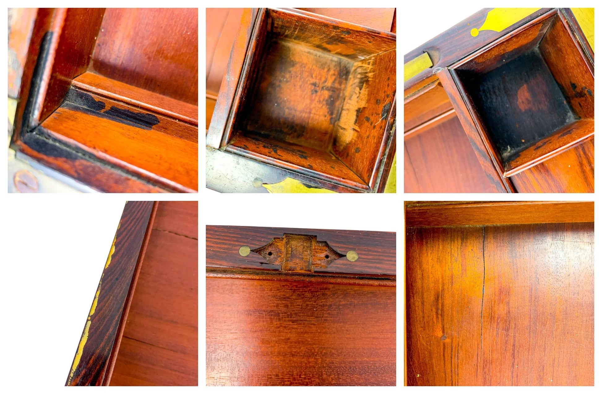 George III Regency kingwood campaign writing slope with fitted book rest, carry handles and brass mounts