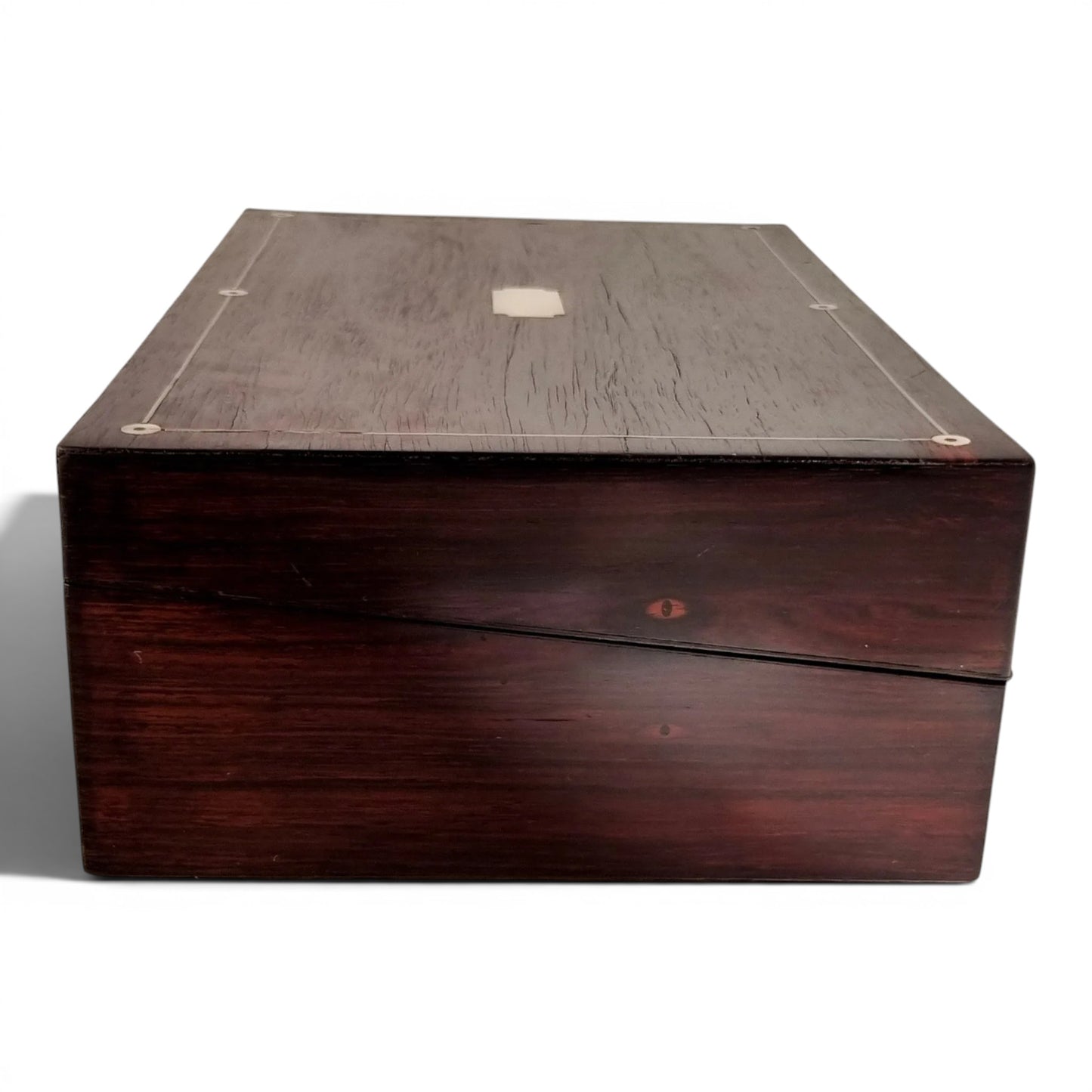 Victorian rosewood writing slope, converted keepsake box