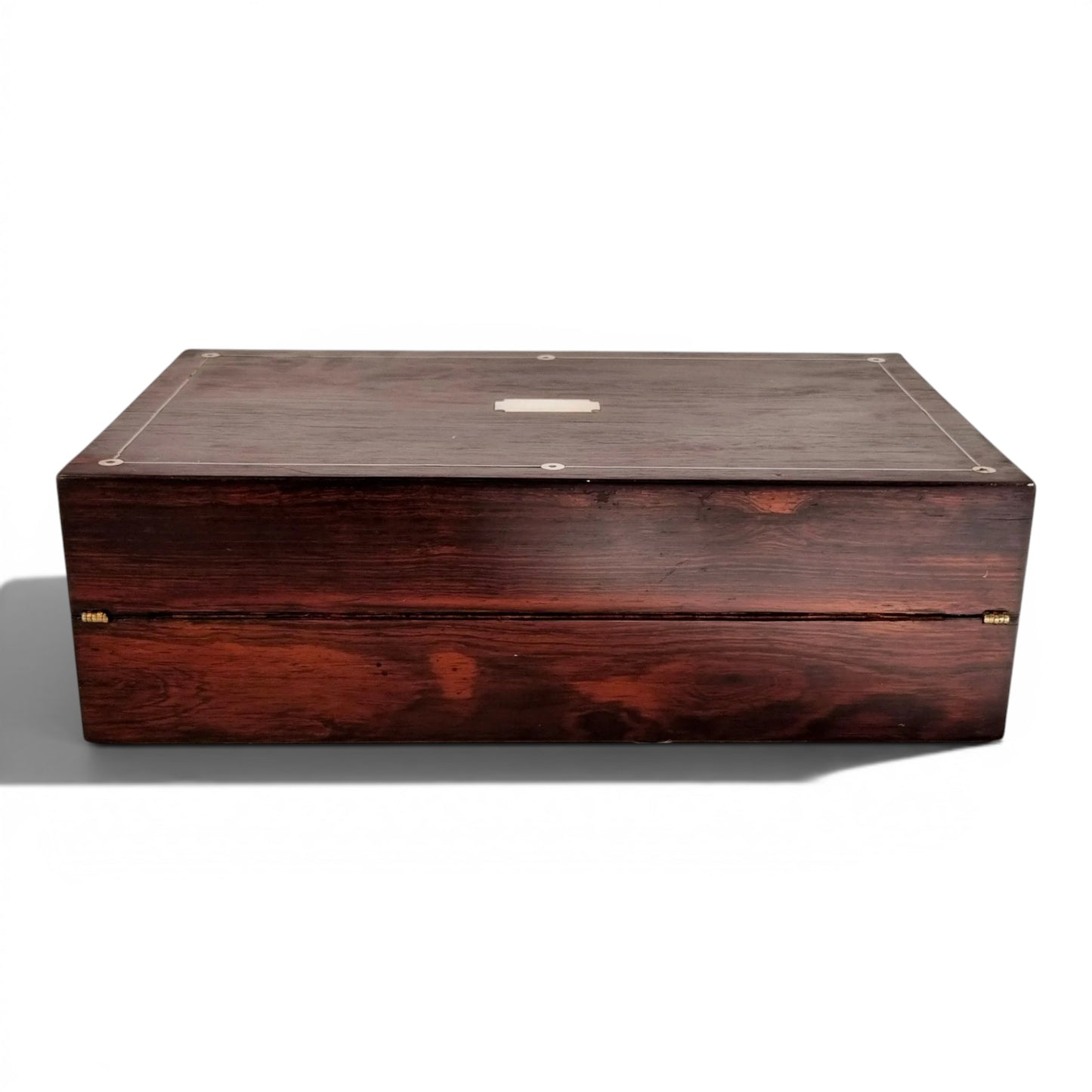 Victorian rosewood writing slope, converted keepsake box