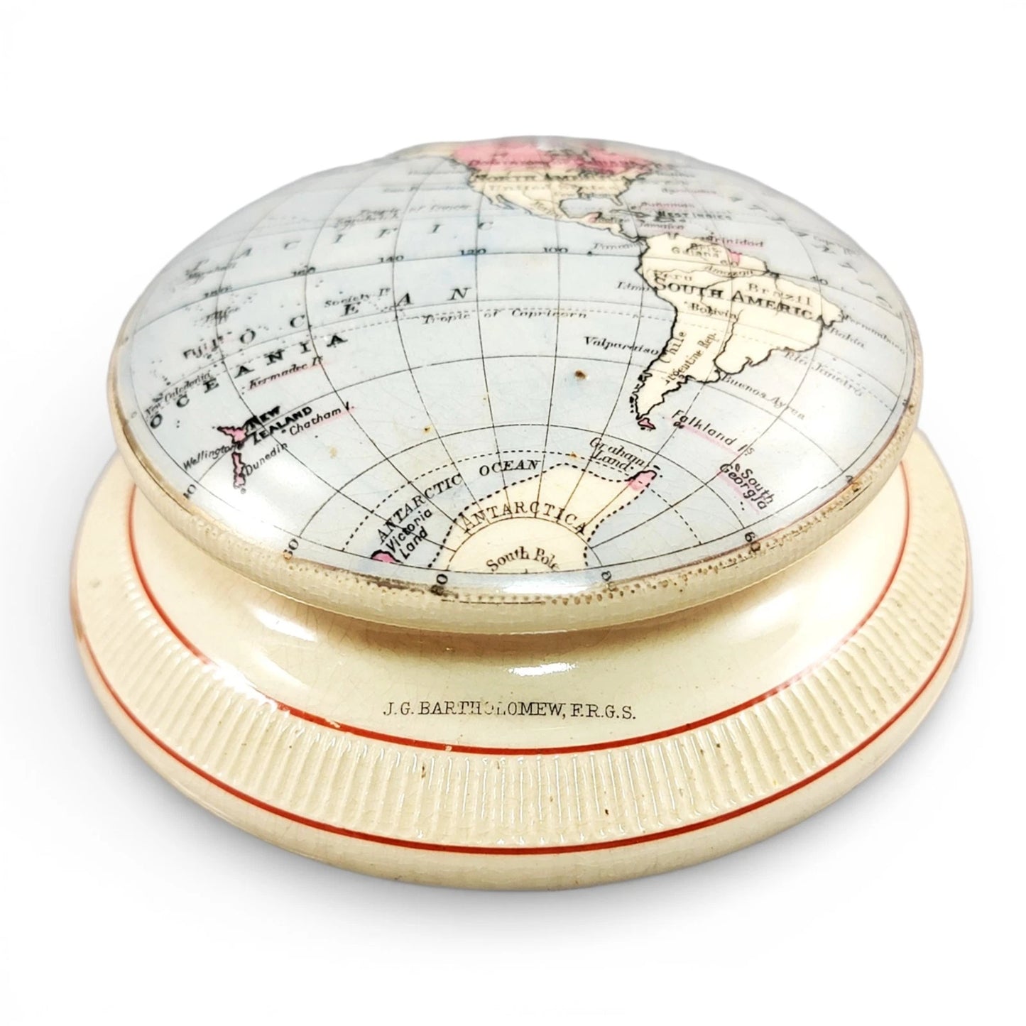 Macintyre Western Hemisphere paperweight, Bartholomew, 1889