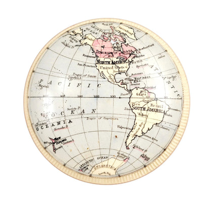 Macintyre Western Hemisphere paperweight, Bartholomew, 1889