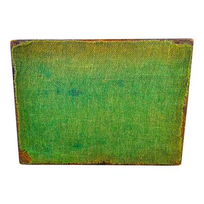 Victorian walnut military campaign writing slope with brass mounts and vacant shield, with key