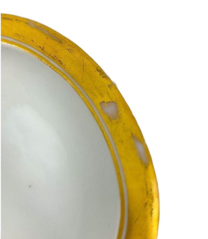 Pair of porcelain 19th Century Meissen oval table salt boats