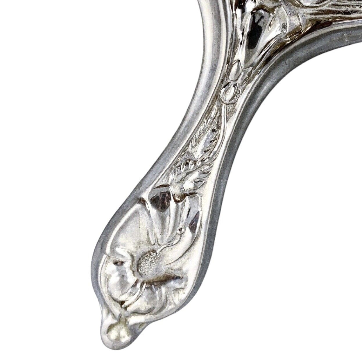 Vintage Marilyn Monroe silver plated 3 piece vanity dressing table set – Art Nouveau mirror, brush, comb