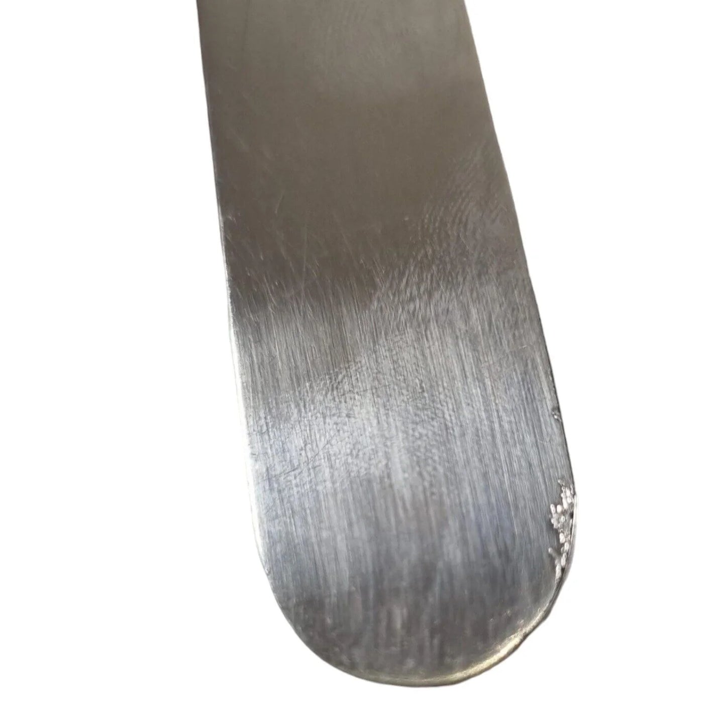 Cased Edwardian 6 person dessert fruit knife set with mother-of-pearl handles and engraved blades